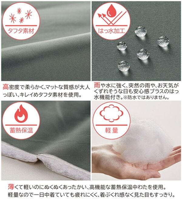 BELLUNA（ベルーナ）の「【Ａｉｒｙ＆Ｗａｒｍ】エアリーライトウォームコート（ハーフコート）」｜詳細画像