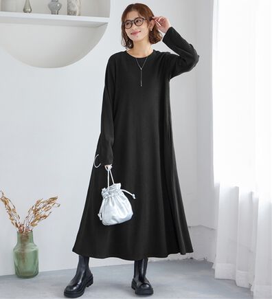 Viola e Viola（ヴィオラ エ ヴィオラ）の「ふくれジャカードフレアワンピ（カットソーワンピース）」