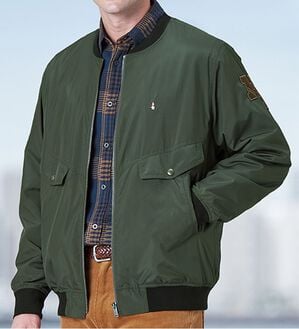 「＜ハッシュパピー＞着心地快適ステッチワークブルゾン（メンズブルゾン）」｜詳細画像