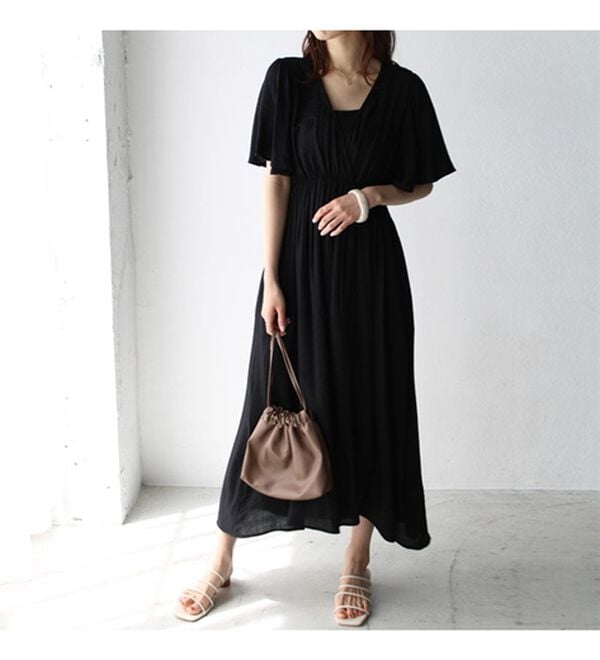 GeeRA（ジーラ）の「バックオープンロングワンピース（ロングワンピース）」｜詳細画像