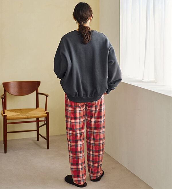 LAVIENNE（ラヴィエンヌ）の「肌側綿１００％あったかフリースボトム（その他パンツ）」｜詳細画像