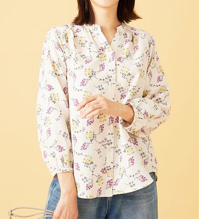 BELLUNA（ベルーナ）の「ふんわり柔らかギャザー使いブラウス（ブラウス）」