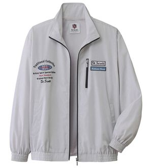 「ブランドデザイン裏メッシュブルゾン（メンズブルゾン）」｜グレー