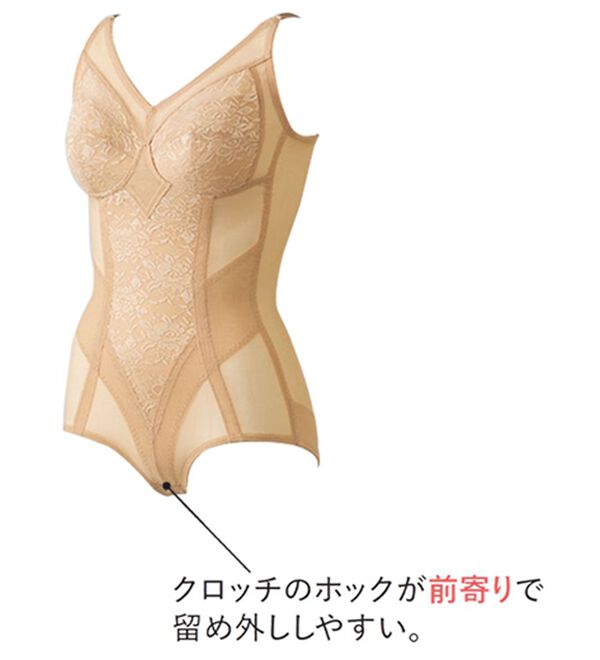 LAVIENNE（ラヴィエンヌ）の「【２色組】すっきりボディスーツ（ボディスーツ・シェイパー）」｜詳細画像