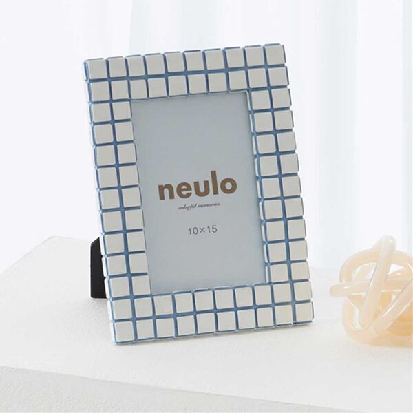 iellio（イエリオ）の「ｎｅｕｌｏ　チェック・フォトフレーム（インテリア雑貨）」｜詳細画像