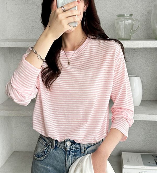 GeeRA（ジーラ）の「着回し自在！スラブシアートップス（カットソー）」｜詳細画像