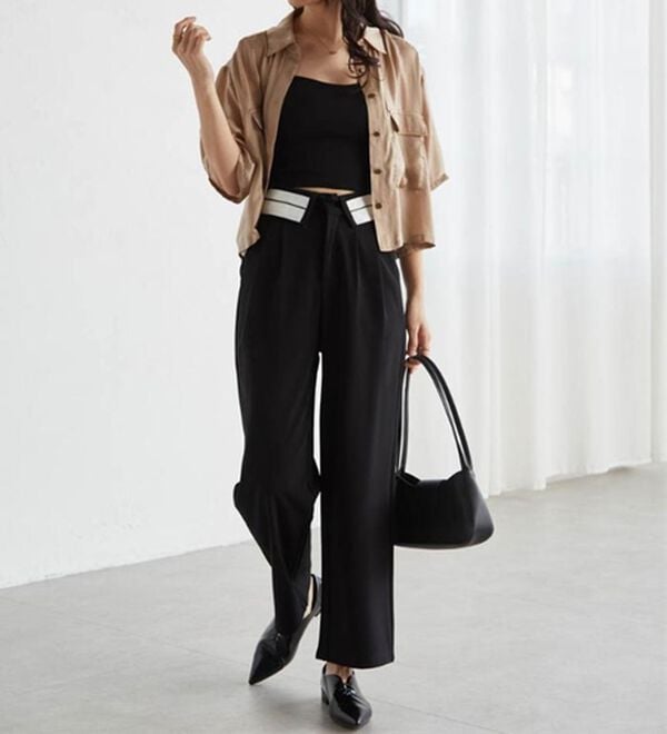 RANAN（ラナン）の「ダブルポケットショートシャツ（シャツ）」｜詳細画像