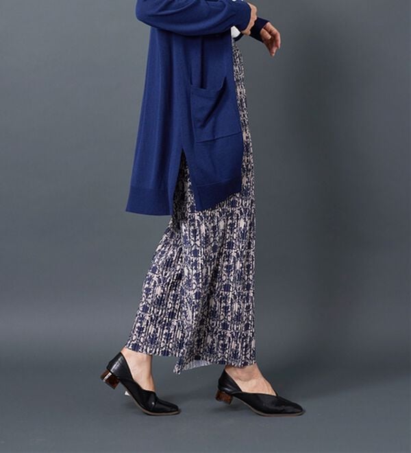 BELLUNA（ベルーナ）の「なめらか素材ゆったりプリーツパンツ（ワイドパンツ・ガウチョ）」｜詳細画像