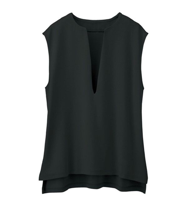 RANAN（ラナン）の「きれい見せ深Ｖネックカットソーベスト（ベスト）」｜詳細画像