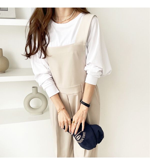 GeeRA（ジーラ）の「バックデザインサロペット（オールインワン）」｜詳細画像