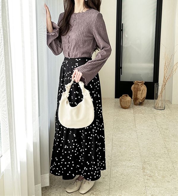 GeeRA（ジーラ）の「【選べる2タイプ】着回し自在なジャカードトップス（カットソー）」｜詳細画像