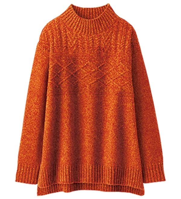 BELLUNA（ベルーナ）の「ミックス調ケーブルニットプルオーバー（ニット・セーター）」｜詳細画像