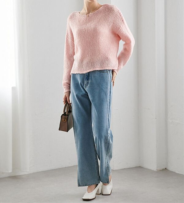 RANAN（ラナン）の「モヘアタッチローゲージシアーニット（ニット・セーター）」｜詳細画像