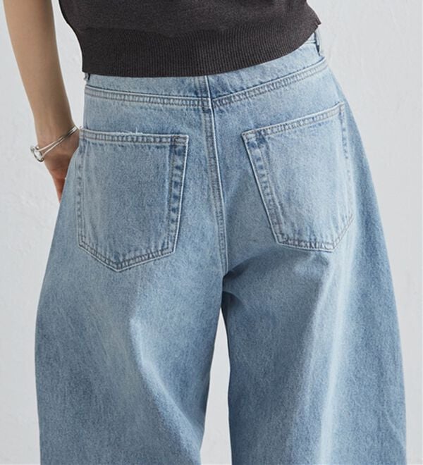 RANAN（ラナン）の「フロントシームカーブデニム（フルレングスパンツ）」｜詳細画像