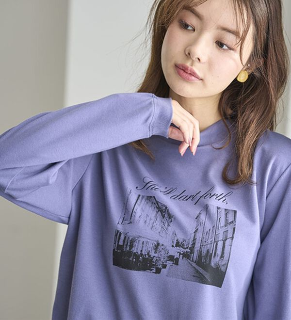 BELLUNA（ベルーナ）の「【メルティポンチ】プリントチュニック（チュニック）」｜詳細画像