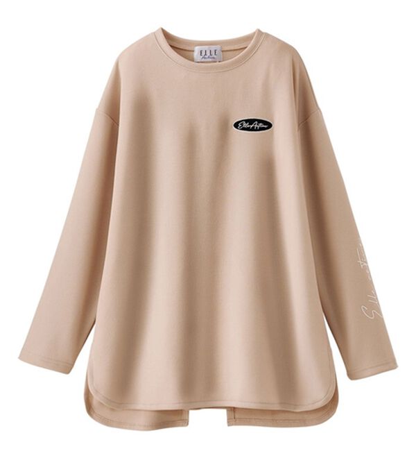 BELLUNA（ベルーナ）の「＜ＥＬＬＥ　Ａｃｔｉｖｅ＞バックリボンロゴチュニック（チュニック）」｜詳細画像