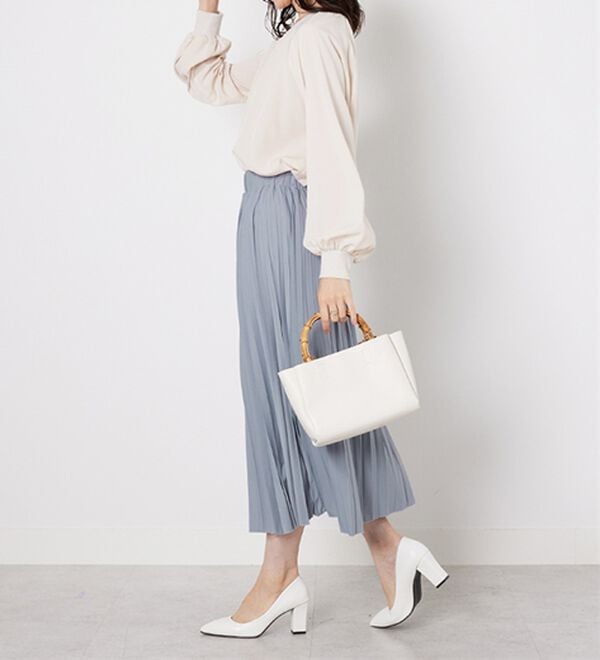 BELLUNA（ベルーナ）の「洗っても形が崩れにくい！プリーツスカート（ロングスカート）」｜詳細画像