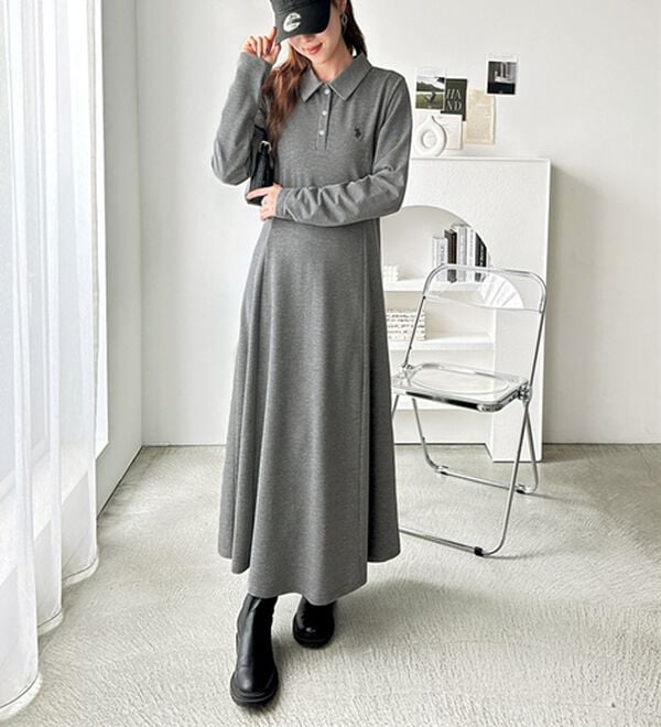 GeeRA（ジーラ）の「【U.S. POLO ASSN.】ポロ衿カットソーワンピース（その他ワンピース）」｜詳細画像