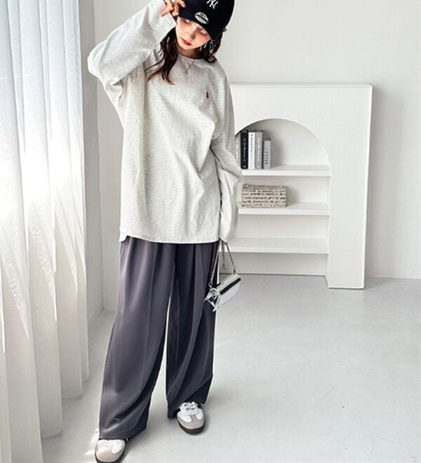 GeeRA（ジーラ）の「【Ｕ．Ｓ．ＰＯＬＯ ＡＳＳＮ】オーバーサイズ刺しゅうロンＴ（カットソー）」｜詳細画像