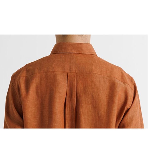 「＜コムルヴァン・オム＞大人のフレンチリネン１００％シャツ（メンズシャツ）」｜詳細画像