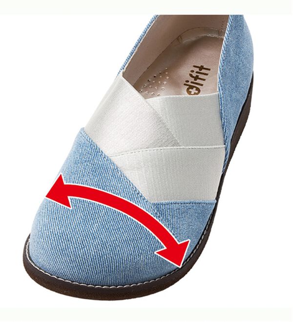 ルフラン（ルフラン）の「＜メディフィット＞５Ｅストレッチスリッポン（スリッポン）」｜詳細画像