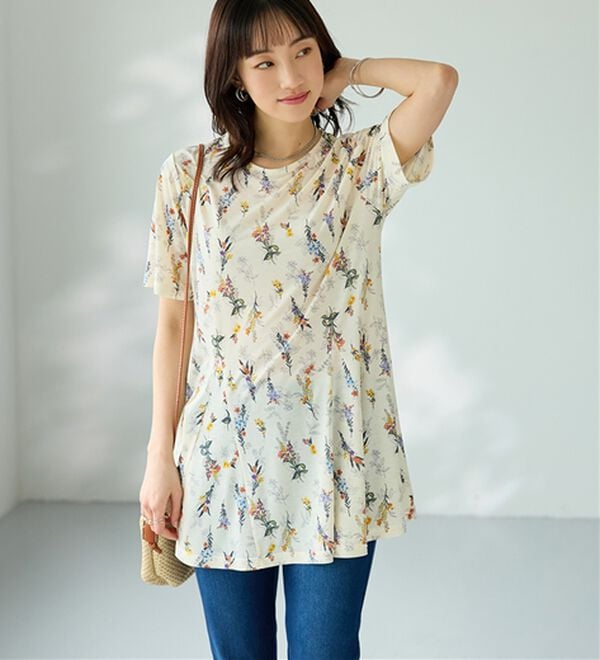 BELLUNA（ベルーナ）の「冷感フレアーシルエットチュニック（チュニック）」｜詳細画像