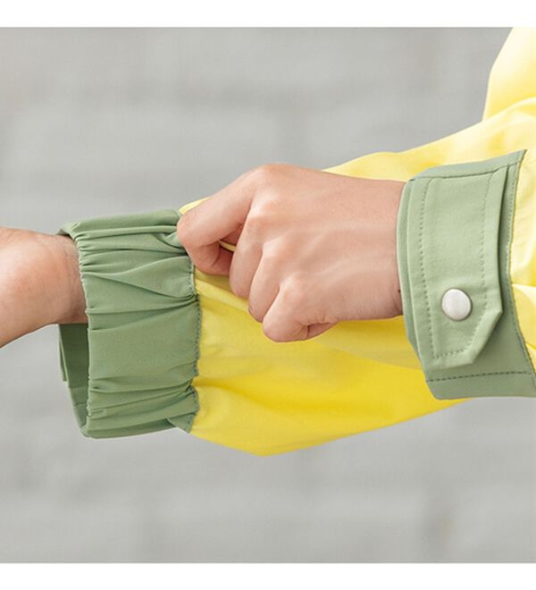 ルフラン（ルフラン）の「お出かけに便利な配色パーカー（ハーフコート）」｜詳細画像