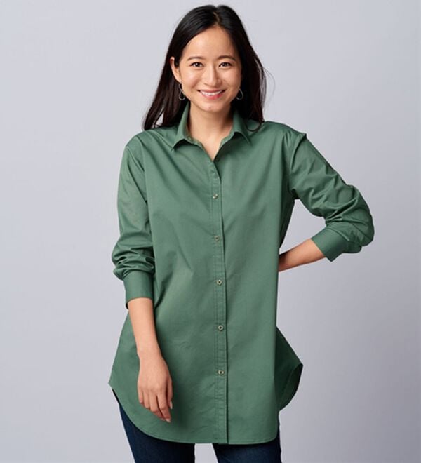 BELLUNA（ベルーナ）の「＜ＳＯＬＯＴＥＸ（Ｒ）＞ストレッチビッグシャツ（シャツ）」｜詳細画像
