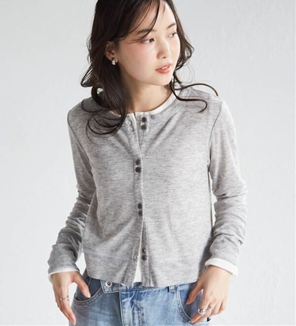 RANAN（ラナン）の「シアーリブカーディガン（その他カーディガン）」｜詳細画像