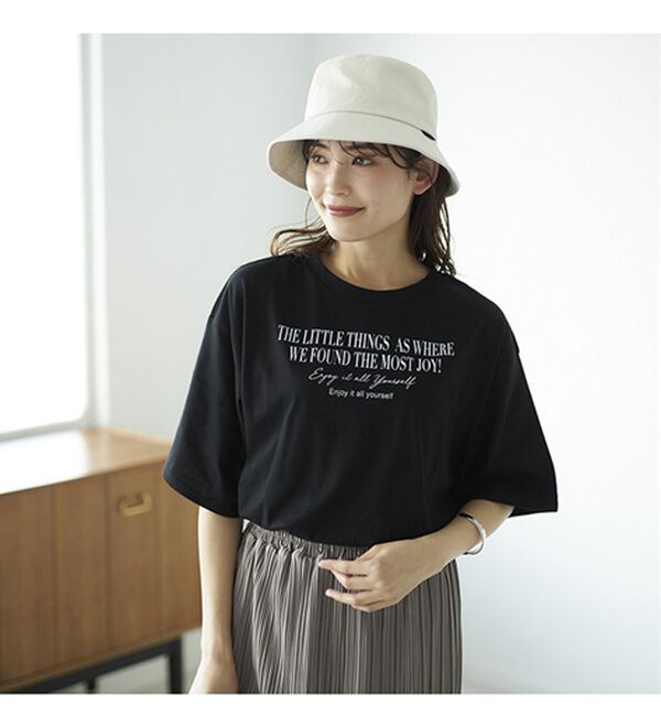 GeeRA（ジーラ）の「プリントチュニックＴシャツ（カットソー）」｜詳細画像