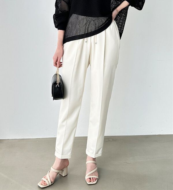 GeeRA（ジーラ）の「美脚とろみタックパンツ（フルレングスパンツ）」｜詳細画像