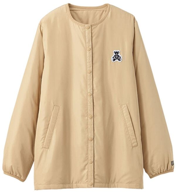 BELLUNA（ベルーナ）の「＜Ｗｉｌｓｏｎ＞中わたライトジャケット（ノーカラージャケット）」｜ベージュ