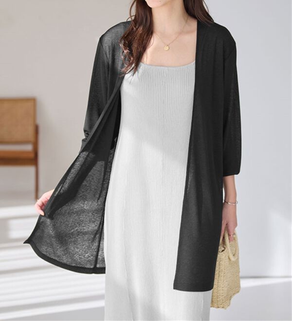 Viola e Viola（ヴィオラ エ ヴィオラ）の「【選べる丈】こなれカーデ（その他カーディガン）」｜詳細画像