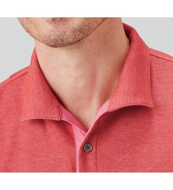 「【３色組】＜コムルヴァン・オム＞お洒落な杢調大人顔ポロシャツ（メンズシャツ）」｜詳細画像