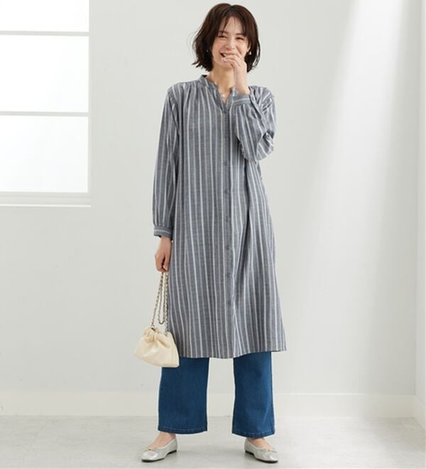 BELLUNA（ベルーナ）の「綿100％ダブルガーゼ素材ワンピース（その他ワンピース）」｜詳細画像