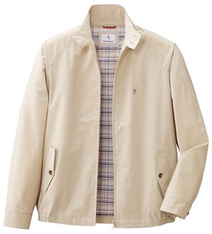 「＜ハッシュパピー＞ドッグイヤーブルゾン（メンズブルゾン）」｜ベージュ