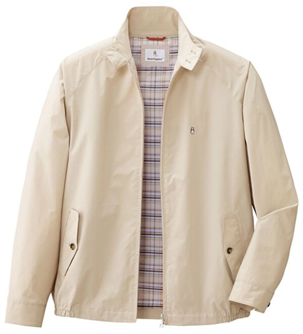 「＜ハッシュパピー＞ドッグイヤーブルゾン（メンズブルゾン）」｜ベージュ