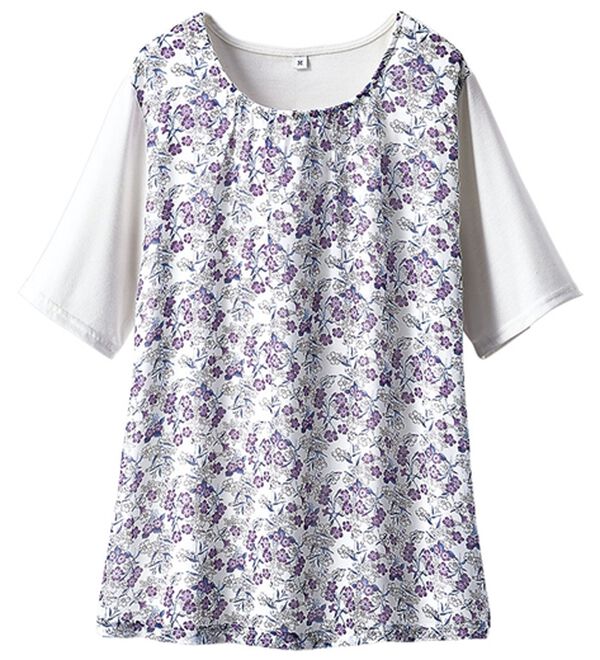 BELLUNA（ベルーナ）の「シフォンプリントカーディガンアンサンブル（アンサンブル）」｜詳細画像