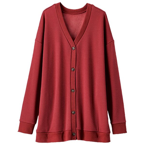 BELLUNA（ベルーナ）の「裏ファー素材前ボタンデザインカーディガン（その他カーディガン）」｜詳細画像