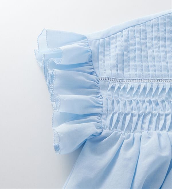 RANAN（ラナン）の「ピンタックフリルボイルブラウス（ブラウス）」｜詳細画像