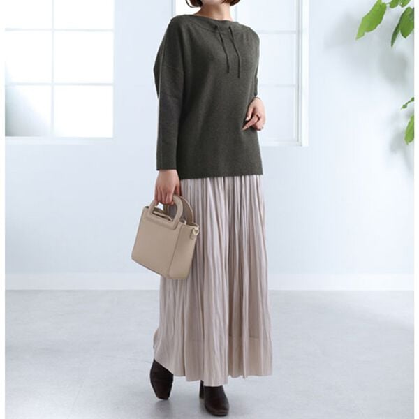 BELLUNA（ベルーナ）の「衿デザインニットプルオーバー（チュニック）」｜詳細画像