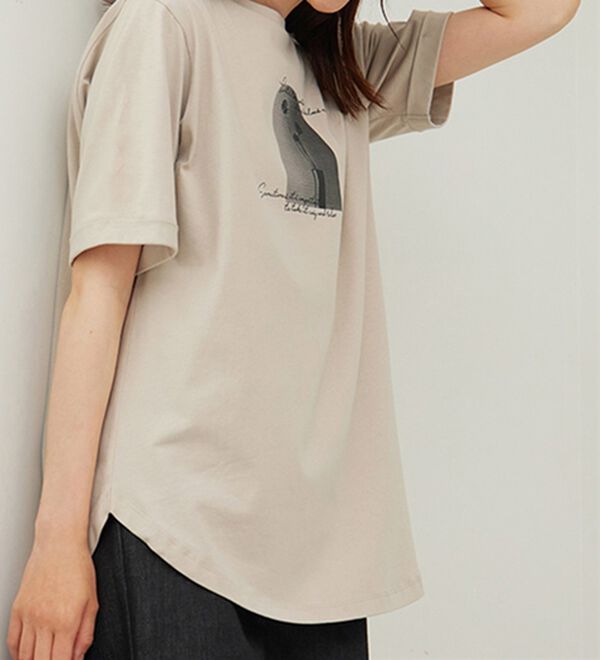 BELLUNA（ベルーナ）の「ヒンヤリ！着映えプリントプルオーバー（カットソー）」｜詳細画像