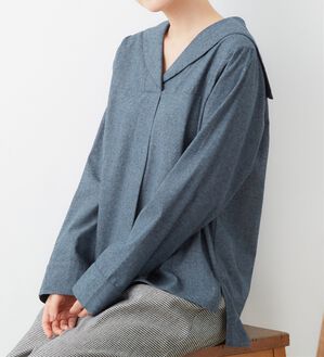 Viola e Viola（ヴィオラ エ ヴィオラ）の「セーラースキッパー衿ブラウス（ブラウス）」｜詳細画像