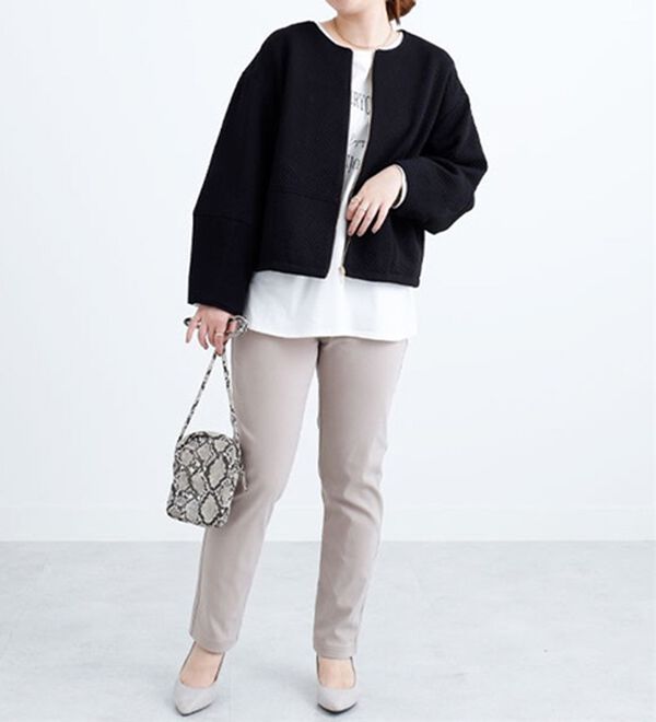 BELLUNA（ベルーナ）の「あったか裏トリコットストレッチパンツ（フルレングスパンツ）」｜詳細画像