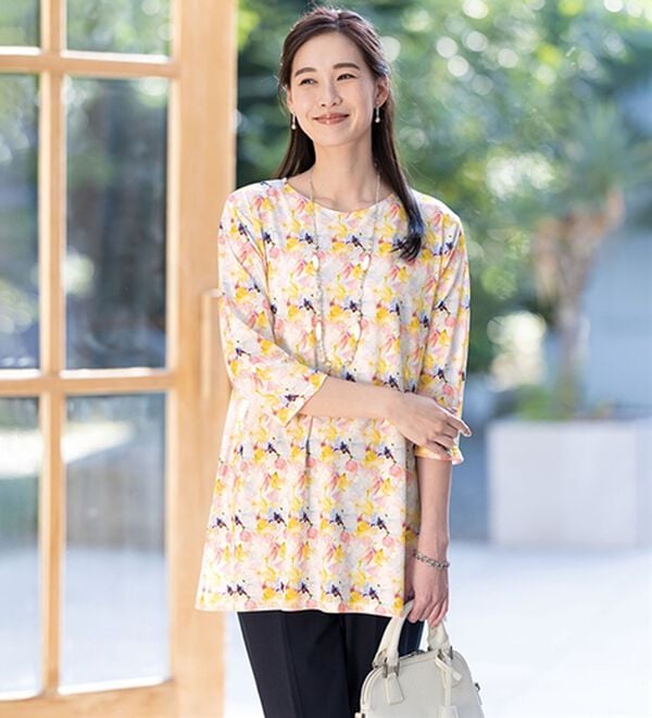 ルフラン（ルフラン）の「【３色組】＜ｐｌａｎｔｉｃａ＞ドレープチュニック（チュニック）」｜詳細画像