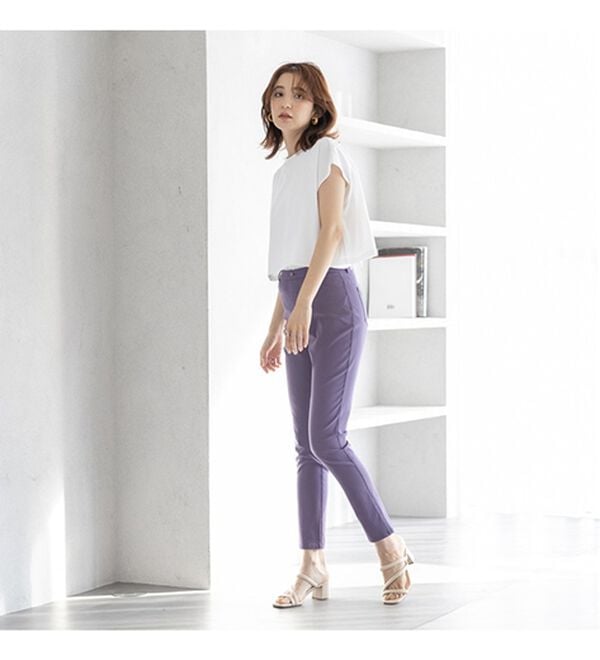 嬉しい機能付！股上深めのゆるフィットレギンスパンツ