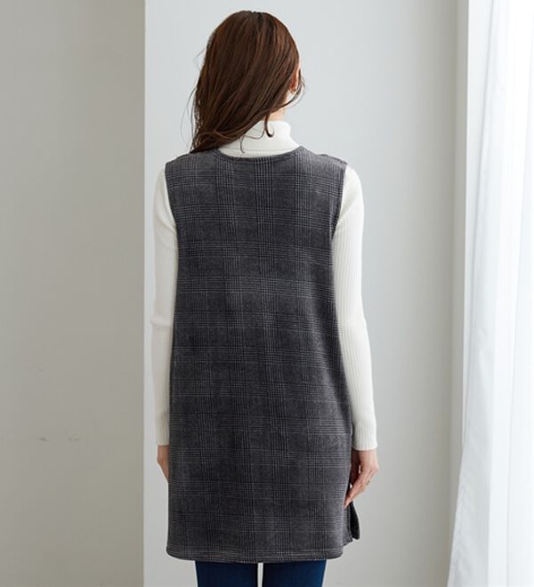 BELLUNA（ベルーナ）の「なめらか裏ベロアジャンパースカート（ジャンパースカート）」｜詳細画像