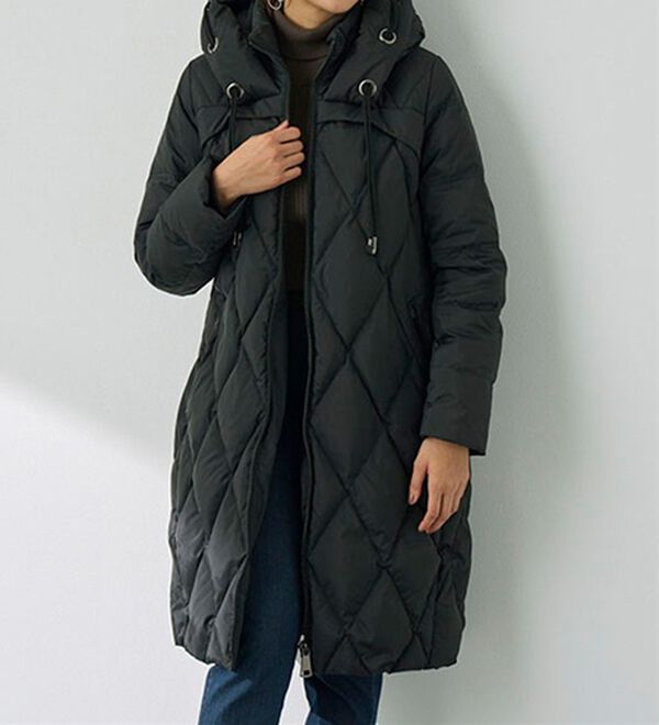 キルティングデザインフードダウンコート - ベルーナ【公式】