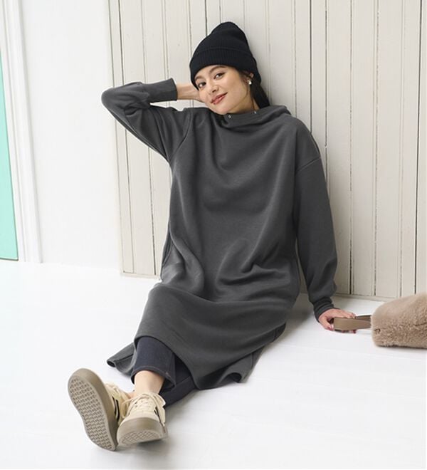 BELLUNA（ベルーナ）の「あったかキレイ！大人のこだわりワンピース（カットソーワンピース）」｜詳細画像