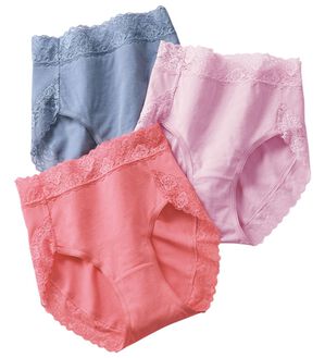 LAVIENNE（ラヴィエンヌ）の「【３色組】選べるこだわり綿混ショーツ（ブラジャー）」｜ウエストレース